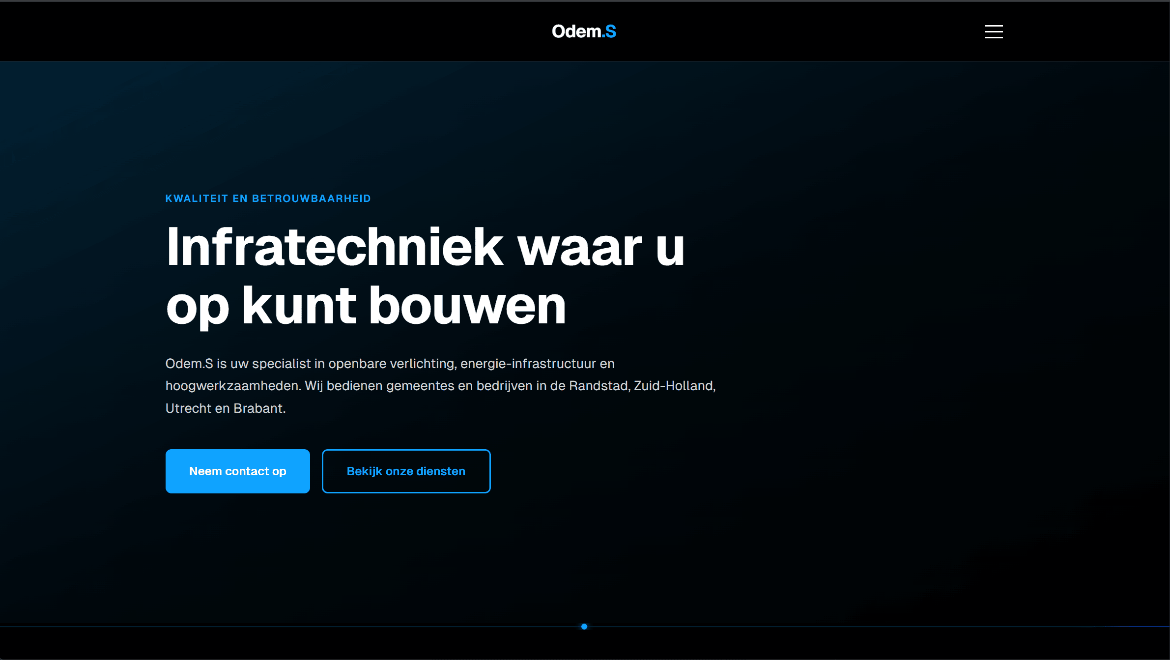Website gemaakt voor Odem-S
